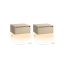 Set of 2 hanging bedside tables 35x40x18cm., light brown