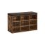 Shoe bench with shelves 30.3x78.5x48cm., brown/dark brown