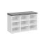 Hallway bench 30.3x78.5x48cm., white
