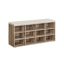 Hallway bench 30.3x104x48cm., light brown/cream color