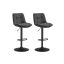 Bar stool set 43x48.5x114cm., dark gray