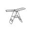 Clothes dryer 51x147x97cm., black