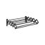 Wall-mounted clothes dryer 40x42x12cm., black