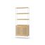 Shelf 30x76.4x174.7cm., light brown/white