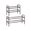 Shoe shelf 23x83x42cm., dark brown