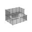 Plastic pet cage, gray