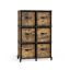 Shelf with boxes 31.5x64x95.5cm., brown/black