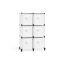 Shelf with boxes 31.5x64x95.5cm., white/black