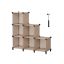 Полка 31,5x94x97,2см., светло-коричневая/черная
