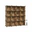 Set of 12 shoe boxes 30x30x30cm., brown