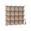 Shoe shelf 31x153x153cm., white/black