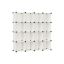 Set of 12 shoe boxes 30x30x30cm, cream color