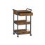 Kitchen trolley 60x40cm., black/brown