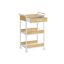 Kitchen trolley 60x40cm., white/light brown