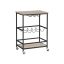 Wine rack 40x60x82cm., light brown/black
