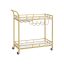 Serving trolley, gold