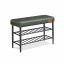 Shoe bench with shelves 30x80x50cm., black