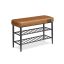 Hallway bench 30x80x50cm., brown/black