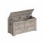 Shoe bench with storage box 40x100x46cm., light brown