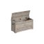 Shoe bench with storage box 40x100x46cm., light brown