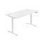 Electric, height-adjustable desk, white