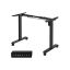 Height-adjustable desk with memory function, black