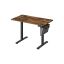Electric height-adjustable desk 60x110x120cm., black/brown