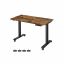 Height-adjustable electric desk 140 x 70 cm, vintage/black