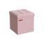 Pouf with storage space 30x30x30cm., pink