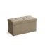 Pouf 38x76x38cm., beige