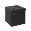 Pouf with storage compartment 38x38x38cm., black