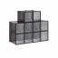 Shoe boxes for high heels, black