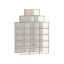 Shoe boxes 18 pieces 33.5x23.2x14.3cm., beige