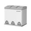 Trash can with 3 compartments LTB24WT