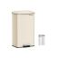 Trash can 34.8x32.1x55.7cm., beige