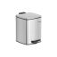 Trash can 6L., silver color