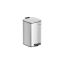 Trash can 8L., silver color