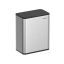 Trash can 8L., silver/black