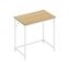 Desk 50x80x76cm., light brown/white