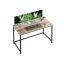 Desk 120x60x76cm., black/light brown