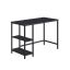 Desk with shelves 50x100x76cm., black