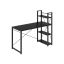 Desk with shelves 56x137.2x120cm., black
