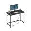 Desk with LED lighting 50x100x76cm., black