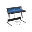 Desk with charging station 60x120x91cm, black
