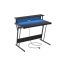 Desk with charging station 60x100x91cm, black