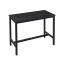 Industrial design dining table, black 120 x 60 x 90 cm