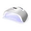 Лампа для ногтей Glow F2, 57 LED-диодов, Серебристая, 22,5 × 11 × 20 см