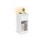 Stolik nocny VASAGLE, 1 szuflada, LED, USB-A i USB-C, biały, 25 × 59,5 × 30 cm