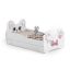 Children's bed Animals with drawer and mattress 164 cm x 90 cm x 70 cm, cat