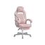 Gaming chair 70x70x126cm., white/pink